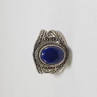 Nepali Silver Ring With Lapis Lazuli