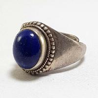 Nepali Silver Ring With Lapis Lazuli