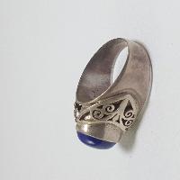 Nepali Silver Ring With Lapis Lazuli