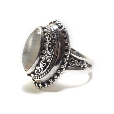 Moonstone Silver Ring