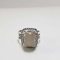 Moonstone Silver Ring