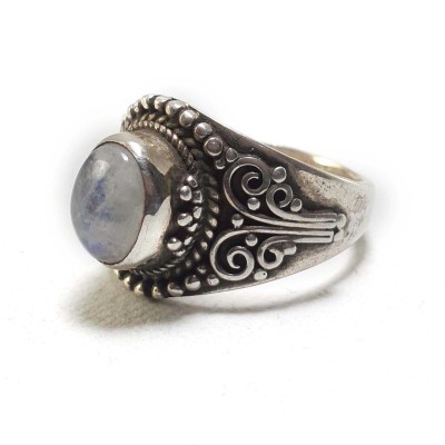Moonstone Silver Ring