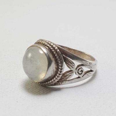 Moonstone Silver Ring