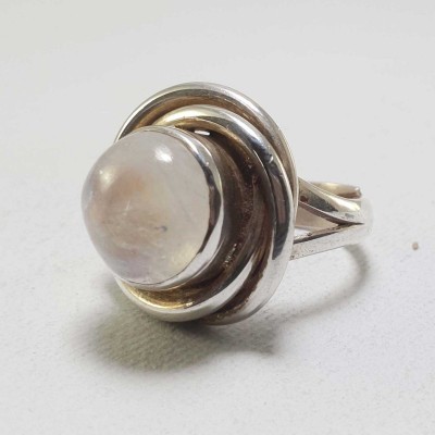 Moonstone Silver Ring