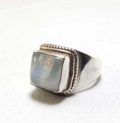 Moonstone Silver Ring