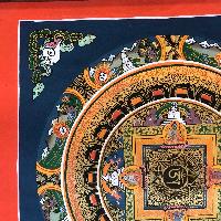 Tibetan Square Mandala With [om In The Centre]