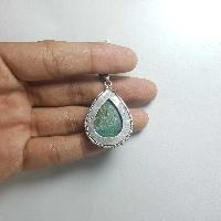 Old Tibetan Turquoise Silver Pendant