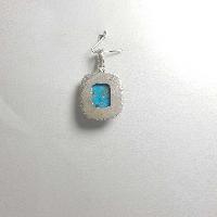 Old Tibetan Turquoise Silver Pendant