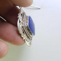 Sterling Silver Lapis Lazuli Pendant, [handmade]