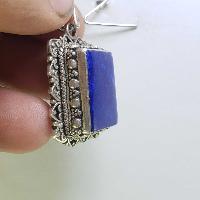Sterling Silver Lapis Lazuli Pendant, [handmade]