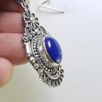 Sterling Silver Lapis Lazuli Pendant, [handmade]
