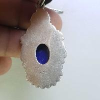 Sterling Silver Lapis Lazuli Pendant, [handmade]