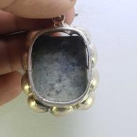 Sterling Silver Lapis Lazuli Pendant, [handmade]