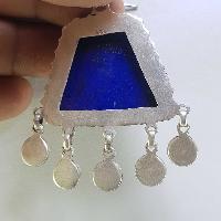 Sterling Silver Lapis Lazuli Pendant, [handmade]