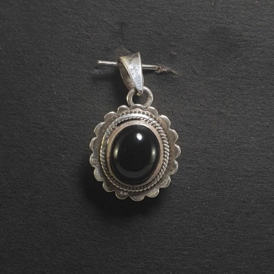 Onyx Silver Pendant