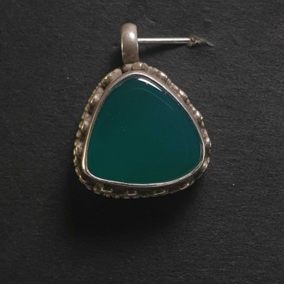 Onyx Silver Pendant