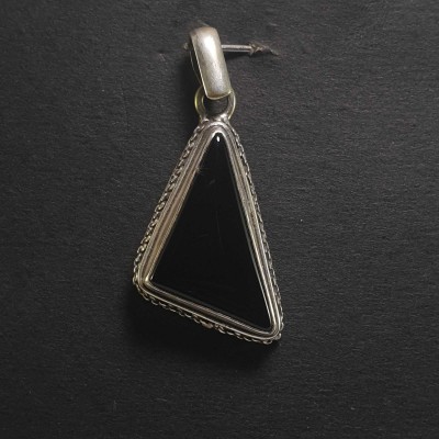 Onyx Silver Pendant