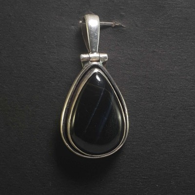 Onyx Silver Pendant
