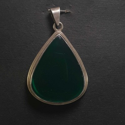 Onyx Silver Pendant