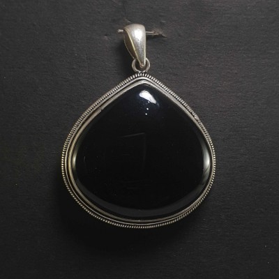 Onyx Silver Pendant