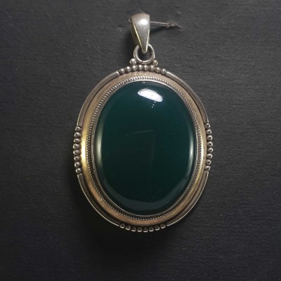 Onyx Silver Pendant