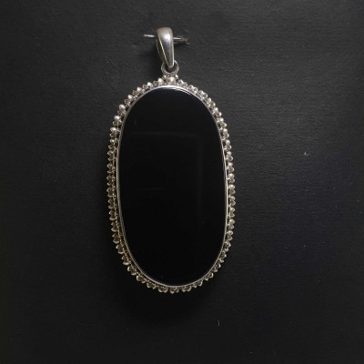 Onyx Silver Pendant