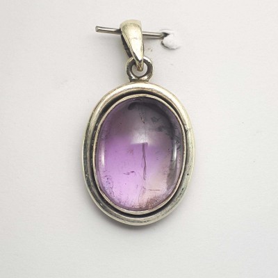 Amethyst Silver Pendant