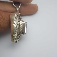Amethyst Silver Pendant