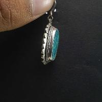 Old Tibetan Turquoise Earrings [pair]