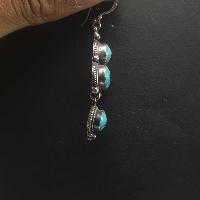 Old Tibetan Turquoise Earrings [pair]