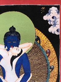 Tibetan Thangka Of Samantabhadra