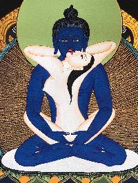 Tibetan Thangka Of Samantabhadra