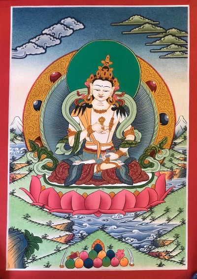 Tibetan Thangka Of Vajrasattva