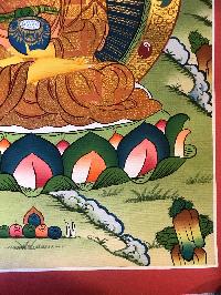 Tibetan Thangka Of Shakyamuni Buddha