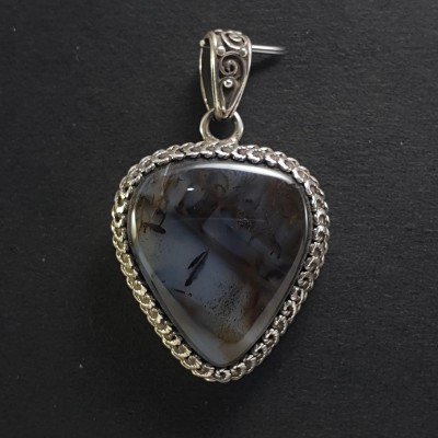 Labradorite Silver Pendant