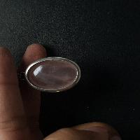 Rose Quartz Silver Pendant
