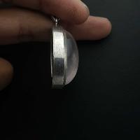 Rose Quartz Silver Pendant