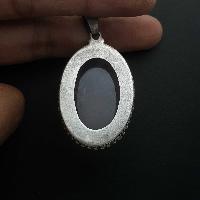 Rose Quartz Silver Pendant