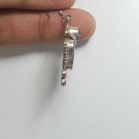 Nepali Handmade Silver Earring [lapis]