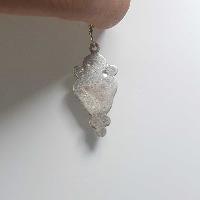 Nepali Handmade Silver Earring [lapis]