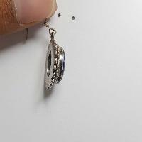 Nepali Handmade Silver Earring [lapis]