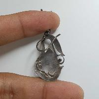 Nepali Handmade Silver Earring [lapis]