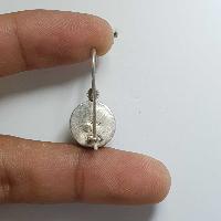 Nepali Handmade Silver Earring [lapis]
