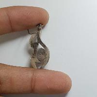 Silver Earring With [tiger Eye Stone]