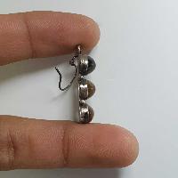 Silver Earring With [tiger Eye Stone]