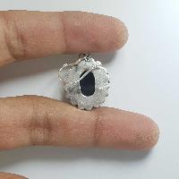 Silver Earrings With [real Onyx Stone]