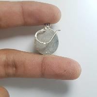 Silver Earrings With [real Onyx Stone]
