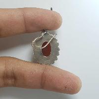 Silver Earrings With [real Onyx Stone]