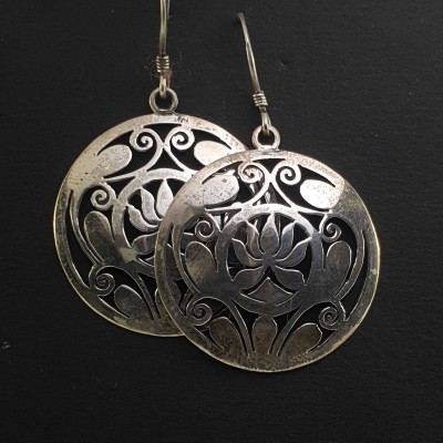 Silver Earrings With []