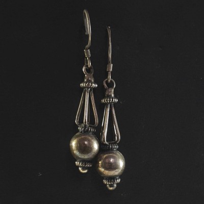 Silver Earrings With []